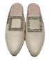 Roger Vivier (ロジェ ヴィヴィエ) ラウンジストラスバックルミュール ホワイト サイズ:SIZE 37 1/2：20000円