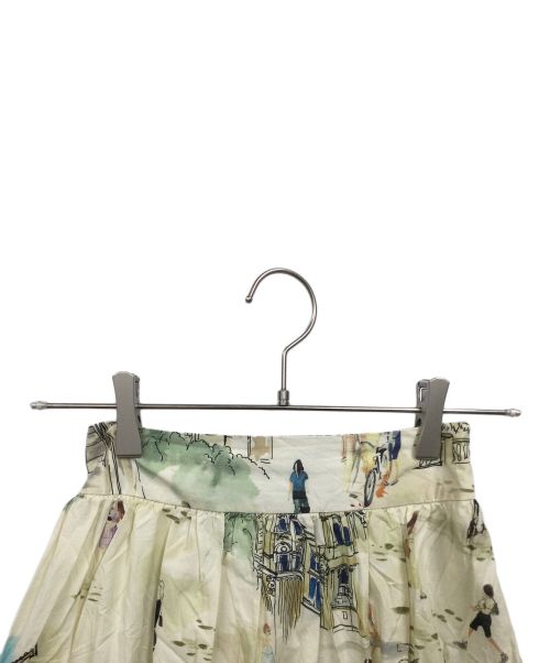 Ameri（アメリ）AMERI (アメリ) メディマラガプレンティフルフレアスカート ベージュ サイズ:Sの古着・服飾アイテム