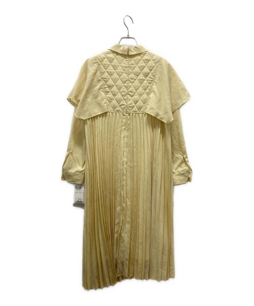CELFORD（セルフォード）CELFORD (セルフォード) ケーププリーツシャツワンピース イエロー サイズ:36 未使用品の古着・服飾アイテム