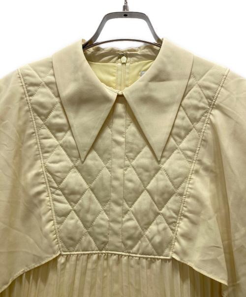 CELFORD（セルフォード）CELFORD (セルフォード) ケーププリーツシャツワンピース イエロー サイズ:36 未使用品の古着・服飾アイテム