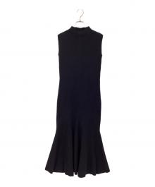 Noble（ノーブル）の古着「マーメイドリブニットワンピース」｜ブラック