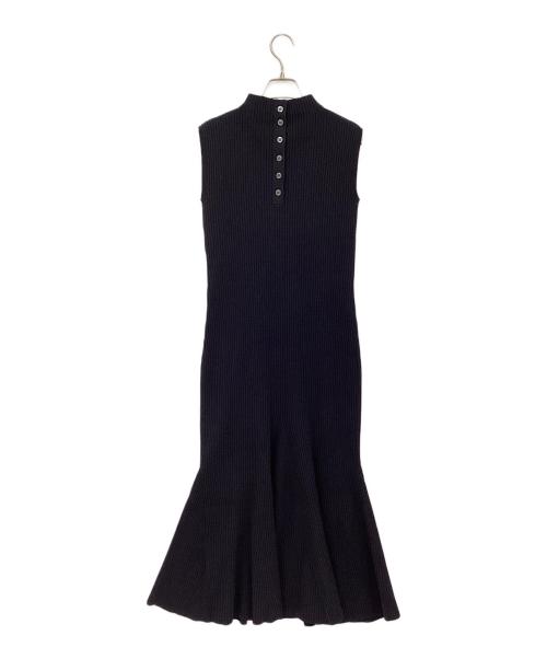 Noble（ノーブル）Noble (ノーブル) マーメイドリブニットワンピース ブラック サイズ:表記なしの古着・服飾アイテム