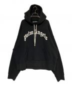 Palm Angelsパーム エンジェルス）の古着「CURVED LOGO HOODY」｜ブラック