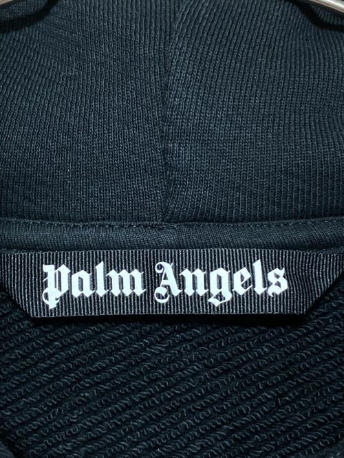 Palm Angels（パーム エンジェルス）Palm Angels (パーム エンジェルス) CURVED LOGO HOODY ブラック サイズ:Lの古着・服飾アイテム