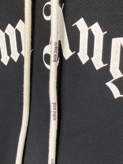 Palm Angels（パーム エンジェルス）Palm Angels (パーム エンジェルス) CURVED LOGO HOODY ブラック サイズ:Lの古着・服飾アイテム
