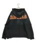 Palm Angels (パーム エンジェルス) LOGO FLAMES ZIPPED VINT HOODY ブラック サイズ:XL：39800円