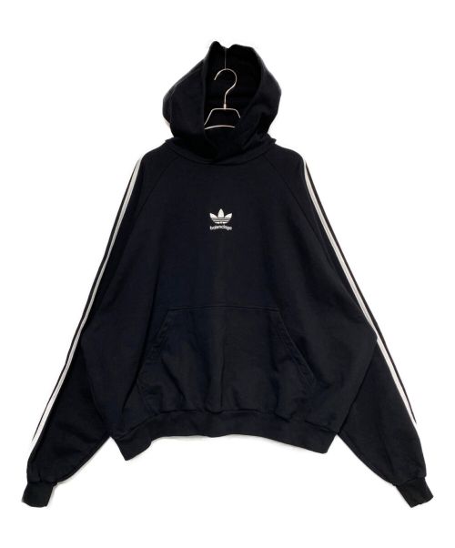 BALENCIAGA（バレンシアガ）BALENCIAGA (バレンシアガ) adidas (アディダス) Hoodie Large Fit ブラック サイズ:2の古着・服飾アイテム