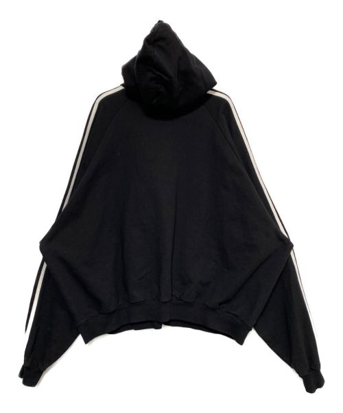 BALENCIAGA（バレンシアガ）BALENCIAGA (バレンシアガ) adidas (アディダス) Hoodie Large Fit ブラック サイズ:2の古着・服飾アイテム