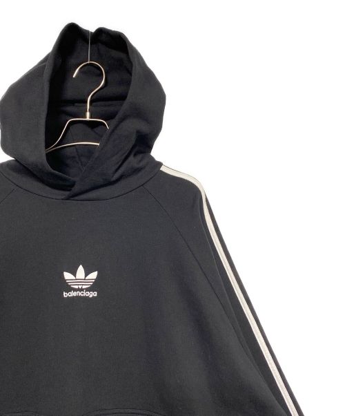 BALENCIAGA（バレンシアガ）BALENCIAGA (バレンシアガ) adidas (アディダス) Hoodie Large Fit ブラック サイズ:2の古着・服飾アイテム