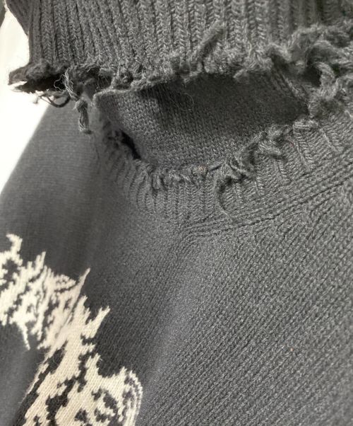 VETEMENTS（ヴェトモン）VETEMENTS (ヴェトモン) Church Logo Turtleneck ブラック サイズ:Mの古着・服飾アイテム
