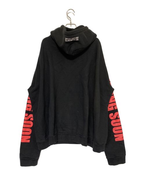 VETEMENTS（ヴェトモン）VETEMENTS (ヴェトモン) Titanic Hoodie ブラック サイズ:XSの古着・服飾アイテム
