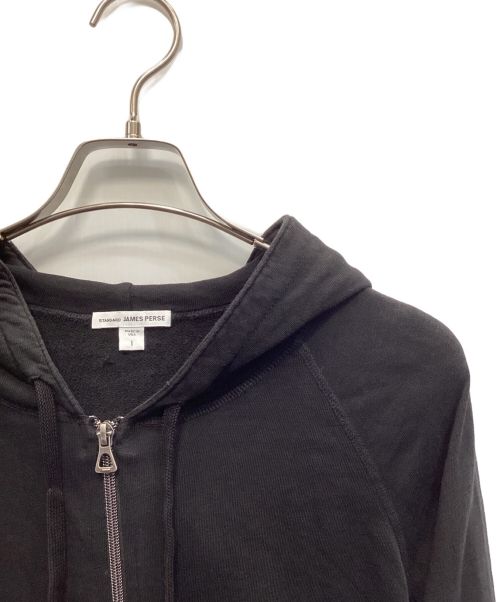 JAMES PERSE（ジェームスパース）JAMES PERSE (ジェームスパース) バックパイル スウェットパーカ ブラック サイズ:1の古着・服飾アイテム