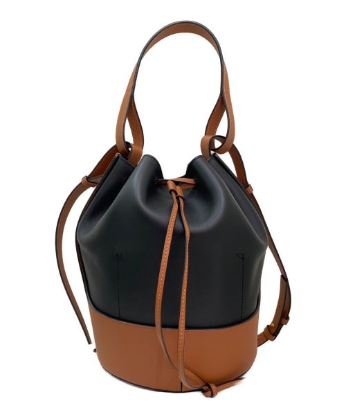LOEWE（ロエベ）LOEWE (ロエベ) バルーンミディアム ブラック×ブラウン サイズ:ミディアムの古着・服飾アイテム
