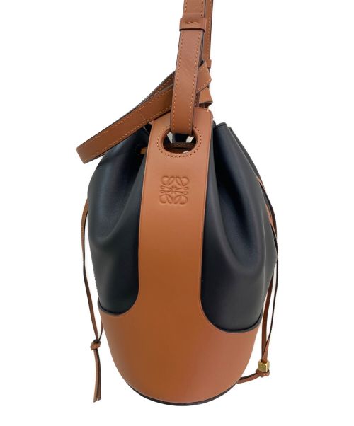 LOEWE（ロエベ）LOEWE (ロエベ) バルーンミディアム ブラック×ブラウン サイズ:ミディアムの古着・服飾アイテム