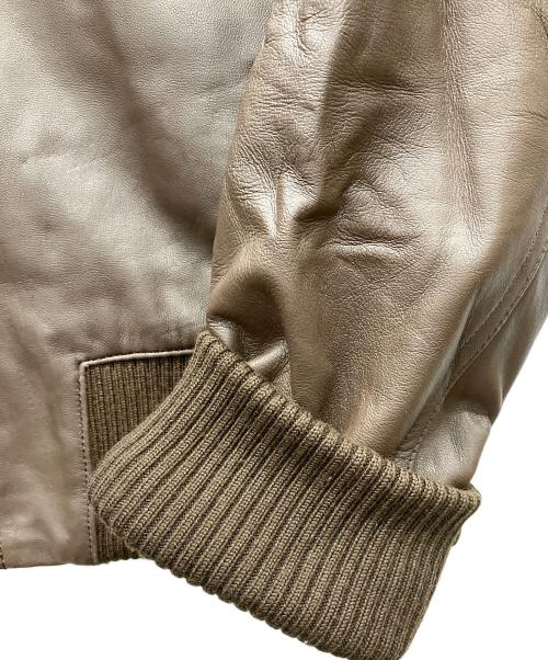 LITHIUM HOMME（リチウムオム・ファム）LITHIUM HOMME (リチウムオム・ファム) ラムレザージャケット ブラウン サイズ:44の古着・服飾アイテム