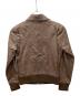 LITHIUM HOMME (リチウムオム・ファム) ラムレザージャケット ブラウン サイズ:44：9800円