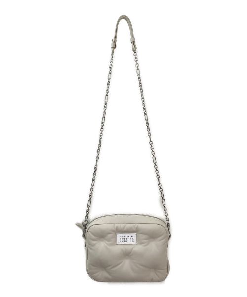 Maison Margiela（メゾンマルジェラ）Maison Margiela (メゾンマルジェラ) Glam Slam ソフトレザーチェーンショルダーバッグ ホワイトの古着・服飾アイテム
