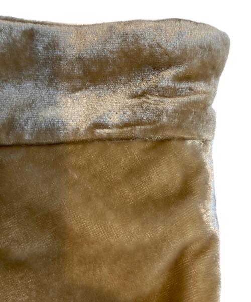 CLANE（クラネ）CLANE (クラネ) VELVET SKIRT ベージュの古着・服飾アイテム