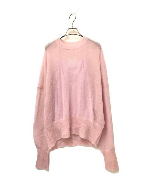 CADUNE（カデュネ）CADUNE (カデュネ) シアーモヘアニット ピンク サイズ:38の古着・服飾アイテム