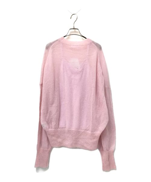 CADUNE（カデュネ）CADUNE (カデュネ) シアーモヘアニット ピンク サイズ:38の古着・服飾アイテム