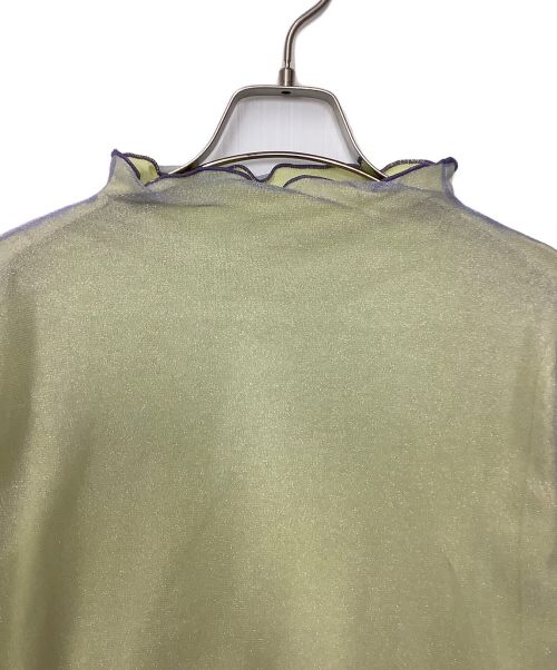 AMeLIE（アメリ）AMeLIE (アメリ) SIMPLE DOUBLE COLOR TOP パープル サイズ:F 未使用品の古着・服飾アイテム