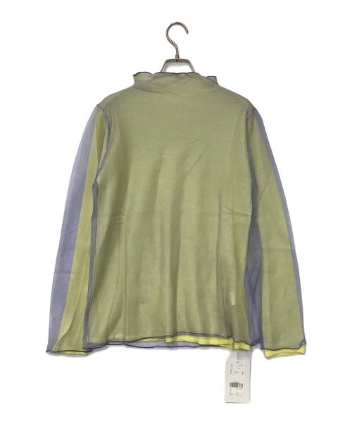 AMeLIE（アメリ）AMeLIE (アメリ) SIMPLE DOUBLE COLOR TOP パープル サイズ:F 未使用品の古着・服飾アイテム