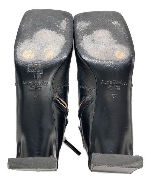 Acne studios（アクネ ストゥディオス）Acne studios (アクネストゥディオス) Leather Ankle Boots ブラック サイズ:37の古着・服飾アイテム