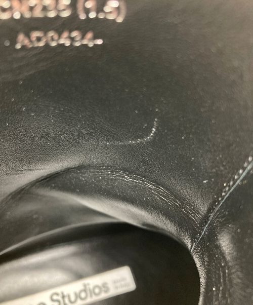 Acne studios（アクネ ストゥディオス）Acne studios (アクネストゥディオス) Leather Ankle Boots ブラック サイズ:37の古着・服飾アイテム