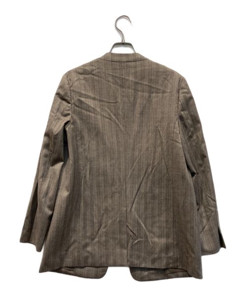 UNTITLED（アンタイトル）UNTITLED (アンタイトル) マイクロウォッチモティフノーカラージャケット ブラウン サイズ:1の古着・服飾アイテム