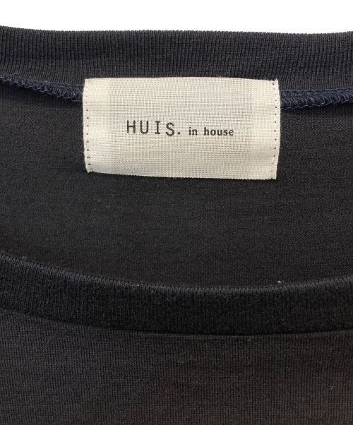 HUIS.（ハウス）HUIS. (ハウス) SUVIN COTTON長袖ゆるカットソー ダークネイビー サイズ:-の古着・服飾アイテム