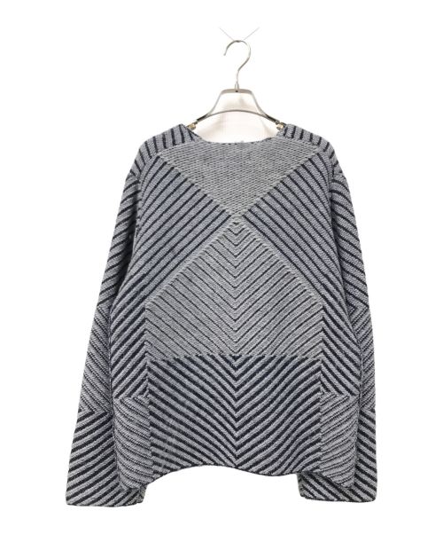 DES PRES（デ プレ）DES PRES (デ プレ) インレーニットVネックカーディガン グレー サイズ:Fの古着・服飾アイテム