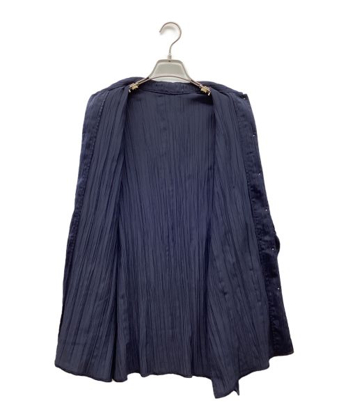 JOIEVE（ジョエブ）JOIEVE (ジョエブ) peach skin シャツ ネイビー サイズ:36の古着・服飾アイテム