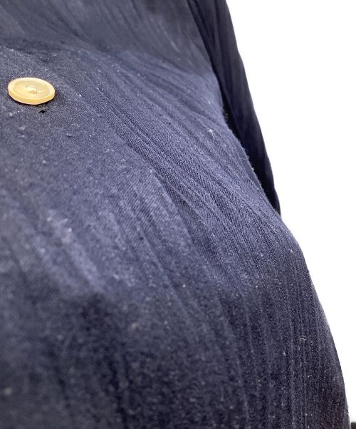 JOIEVE（ジョエブ）JOIEVE (ジョエブ) peach skin シャツ ネイビー サイズ:36の古着・服飾アイテム