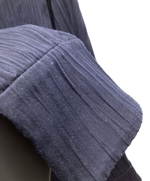 JOIEVE（ジョエブ）JOIEVE (ジョエブ) peach skin シャツ ネイビー サイズ:36の古着・服飾アイテム