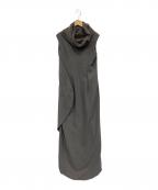 YOHJI YAMAMOTOヨウジヤマモト）の古着「アシンメトリーワンピース」｜グレー