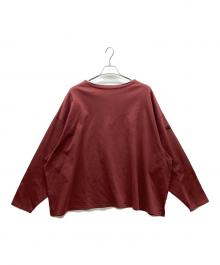 SEESEE（シーシー）の古着「ボートネックカットソー」｜ボルドー