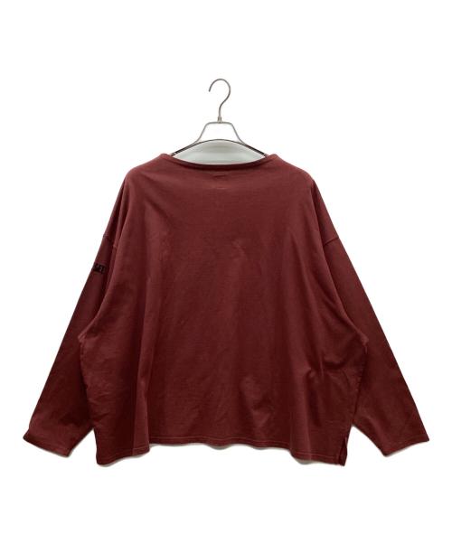 SEESEE（シーシー）SEESEE (シーシー) ボートネックカットソー ボルドー サイズ:Lの古着・服飾アイテム