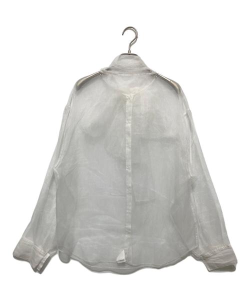 yae（ヤエ）yae (ヤエ) 2wayシースルーボウタイシャツ ホワイト サイズ:FREEの古着・服飾アイテム