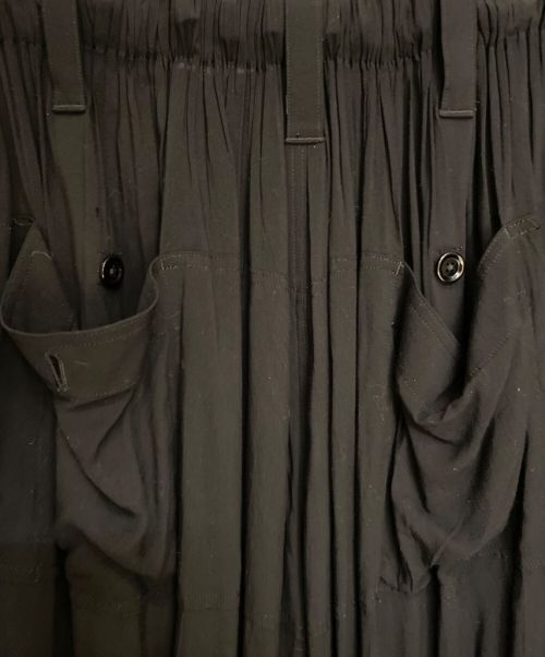 Yohji Yamamoto pour homme（ヨウジヤマモト プールオム）Yohji Yamamoto pour homme (ヨウジヤマモト プールオム) タックレーヨンバルーンパンツ ブラック サイズ:3の古着・服飾アイテム
