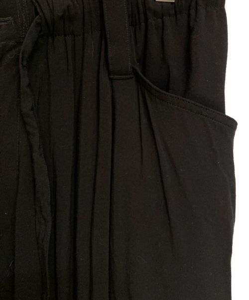 Yohji Yamamoto pour homme（ヨウジヤマモト プールオム）Yohji Yamamoto pour homme (ヨウジヤマモト プールオム) タックレーヨンバルーンパンツ ブラック サイズ:3の古着・服飾アイテム