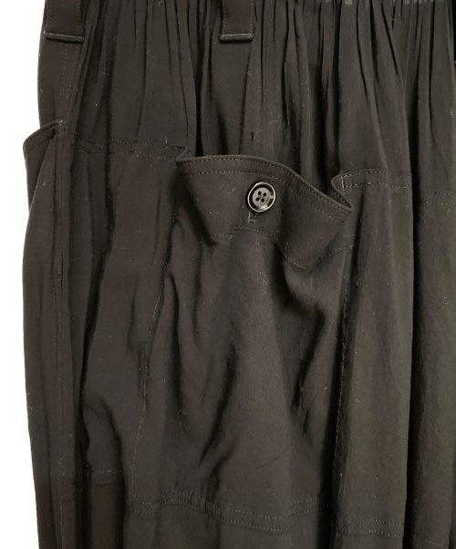 Yohji Yamamoto pour homme（ヨウジヤマモト プールオム）Yohji Yamamoto pour homme (ヨウジヤマモト プールオム) タックレーヨンバルーンパンツ ブラック サイズ:3の古着・服飾アイテム