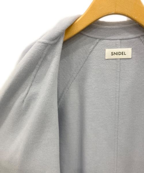 Snidel（スナイデル）Snidel (スナイデル) ロングチェスターコート ライトブルー サイズ:ONESIZEの古着・服飾アイテム