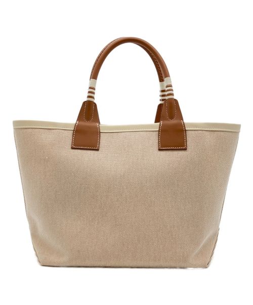 HERMES（エルメス）HERMES (エルメス) スティープル25 ブラウン×ベージュ サイズ:25の古着・服飾アイテム