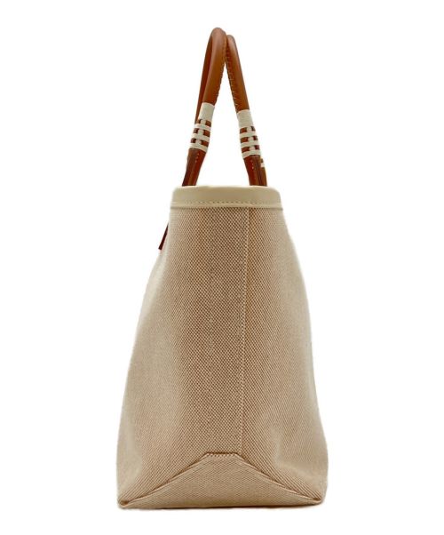 HERMES（エルメス）HERMES (エルメス) スティープル25 ブラウン×ベージュ サイズ:25の古着・服飾アイテム
