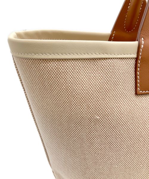 HERMES（エルメス）HERMES (エルメス) スティープル25 ブラウン×ベージュ サイズ:25の古着・服飾アイテム