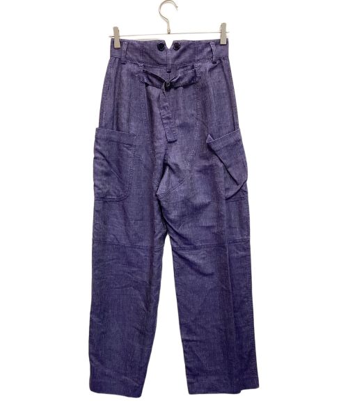 6(ROKU) BEAUTY&YOUTH（ロク ビューティーアンドユース）6(ROKU) BEAUTY&YOUTH (ロク ビューティーアンドユース) RAYON COTTON ASA PANTS インディゴ サイズ:34の古着・服飾アイテム