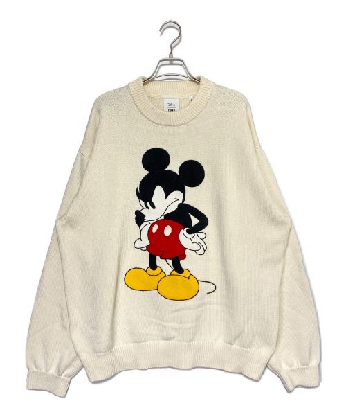 KITH（キス）KITH (キス) DISNEY (ディズニー) クルーネックコットンニット アイボリー サイズ:Lの古着・服飾アイテム