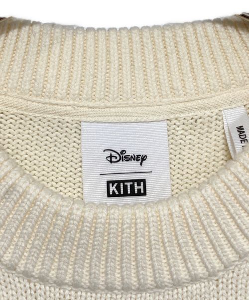 KITH（キス）KITH (キス) DISNEY (ディズニー) クルーネックコットンニット アイボリー サイズ:Lの古着・服飾アイテム