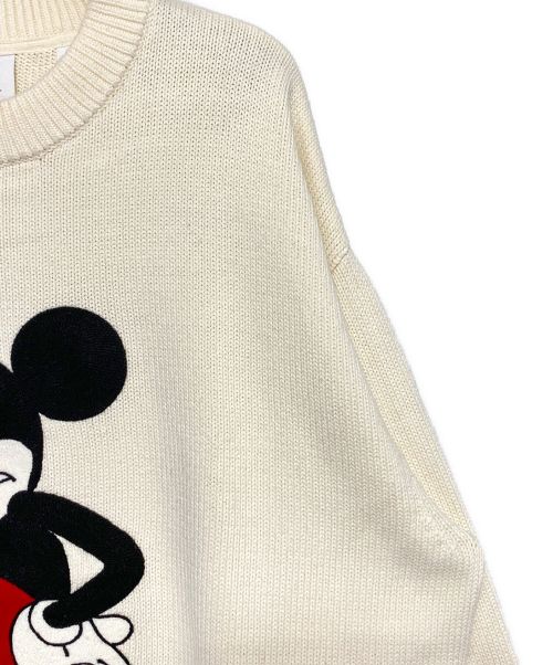 KITH（キス）KITH (キス) DISNEY (ディズニー) クルーネックコットンニット アイボリー サイズ:Lの古着・服飾アイテム