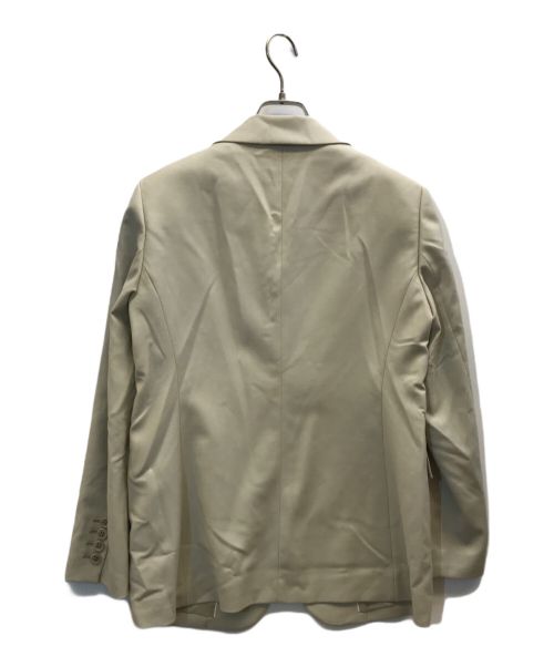 K.T KIYOKO TAKASE（ケーティー キヨコタカセ）K.T KIYOKO TAKASE (ケーティー キヨコタカセ) フラノ テーラードジャケット ベージュ サイズ:9の古着・服飾アイテム